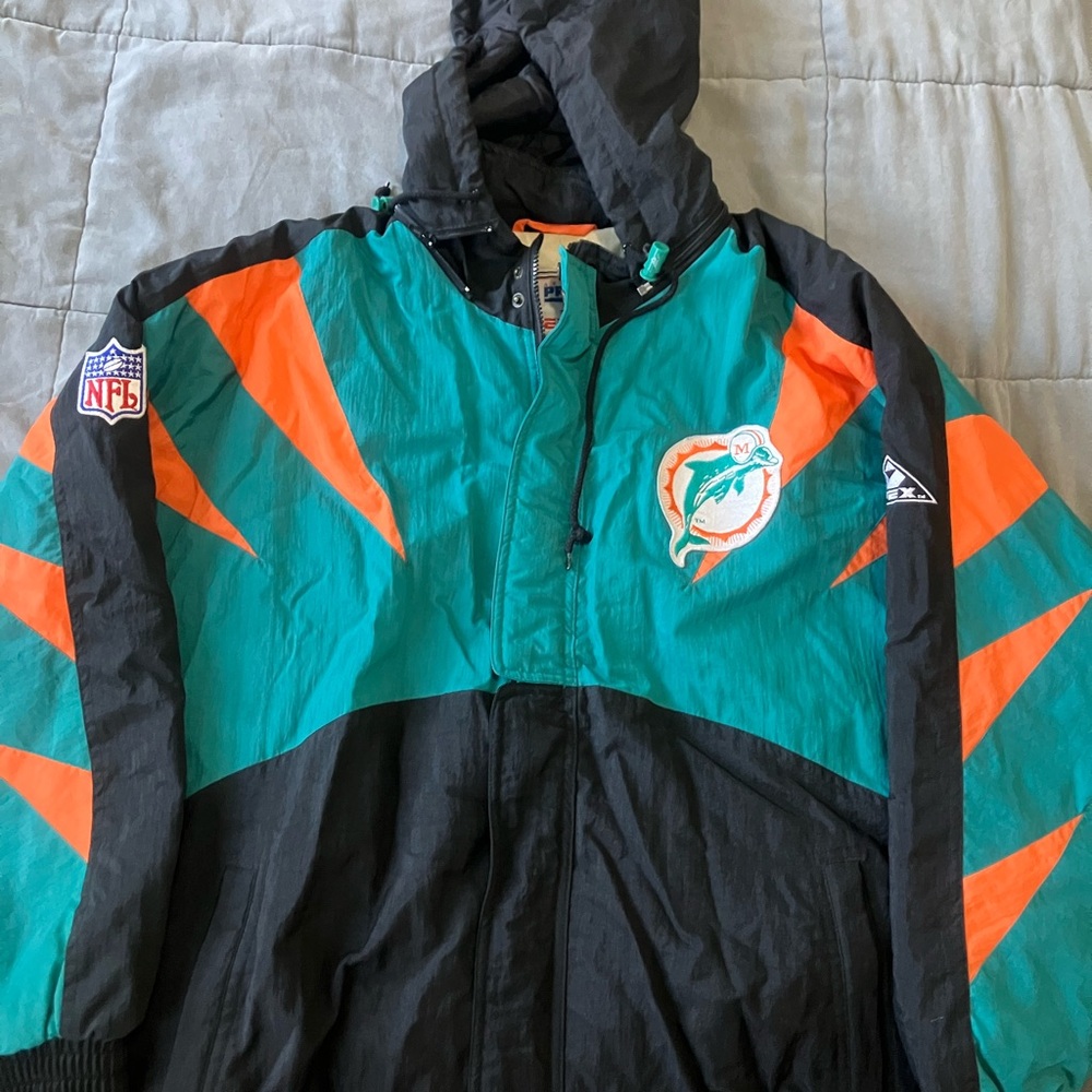 90’s VINTAGE NFL PRO LINE APEX ONE JACKET W/DETACHABLE HOODIE SIZE XL